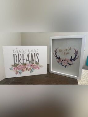 Floral Wall Art Home and Office Decor Set